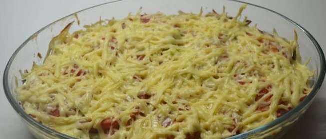 Запеканка под соусом бешамель