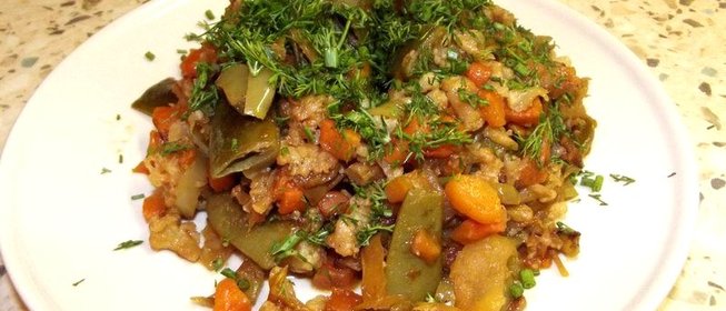 Овощное рагу с капустой