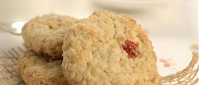 Овсяное печенье с клюквой