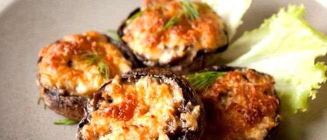 Фаршированные шампиньоны