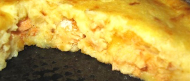 Картофельная запеканка с семгой