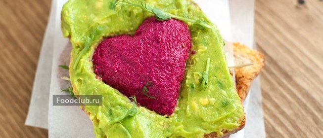 Тост-валентинка