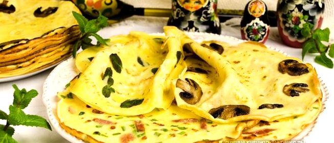 Блины с припёком