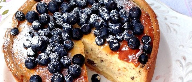 Пышная творожная запеканка