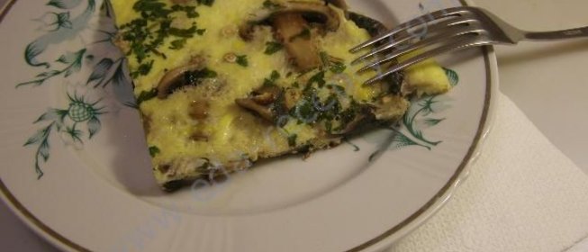 Омлет с грибами