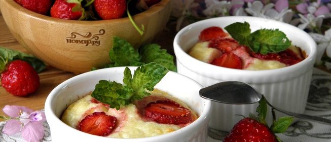 Диетическая творожная запеканка