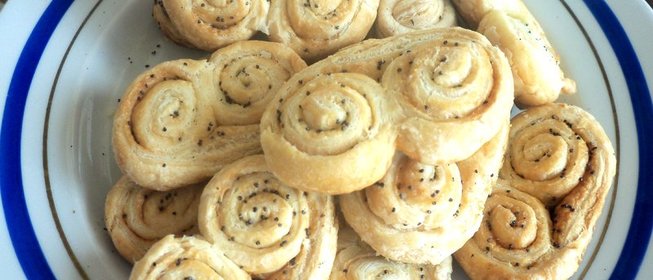 Печенье слоеные ушки